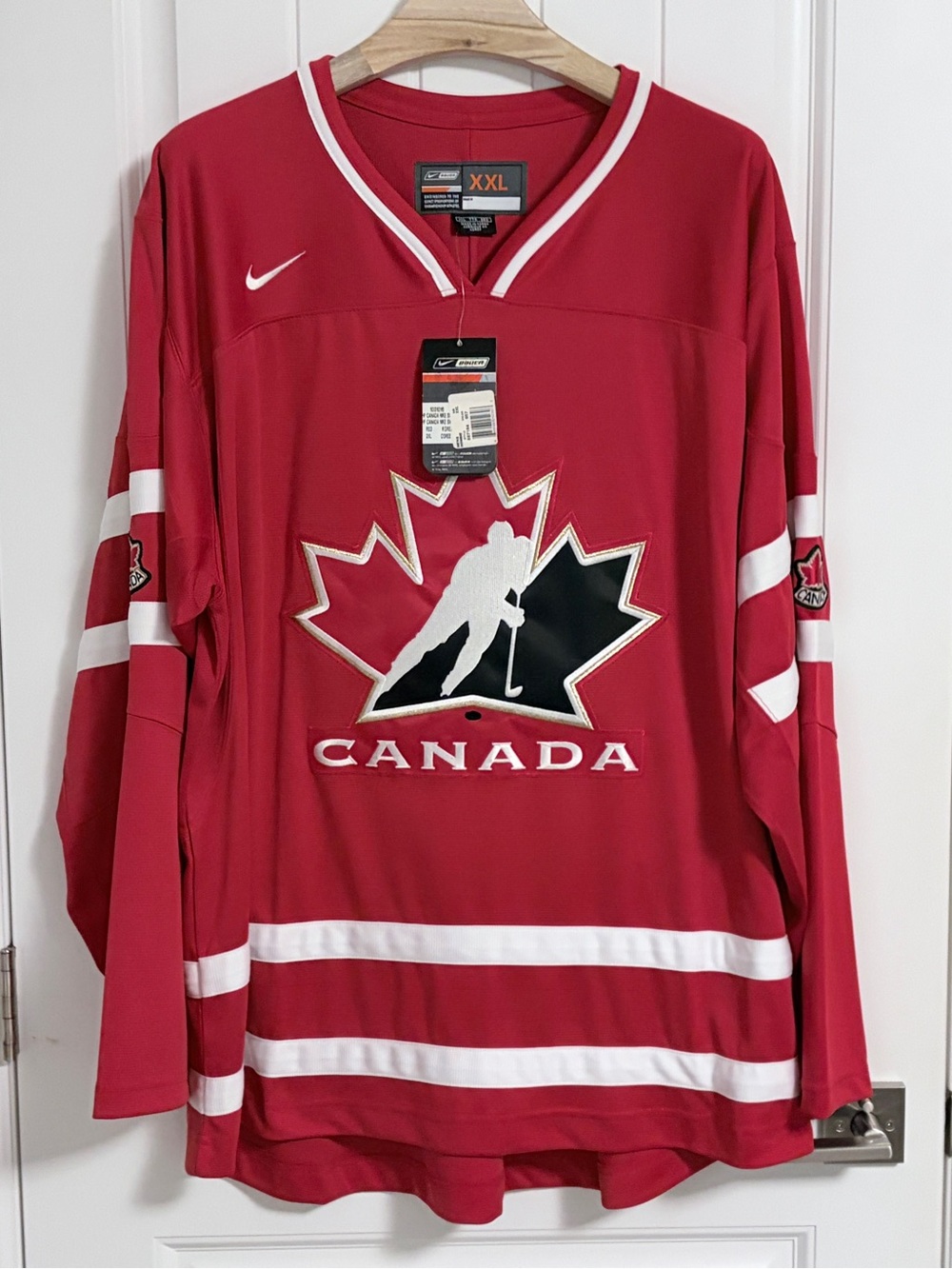 BNWT Authentic Nike Bauer Team Canada IIHF Red Hockey Jersey Size XXL